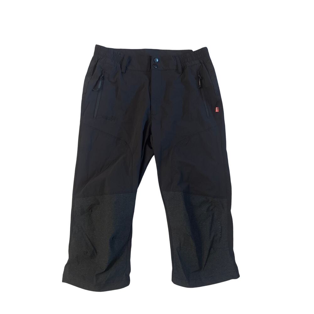 Women S Vikafjell Black Pants Outdoor Travel Rock Climbing Hike Camp Crop Capri